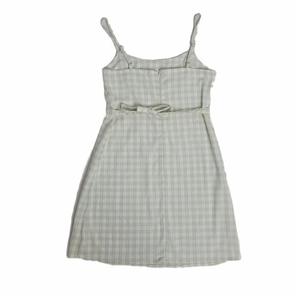 JOHN GALT green‎ plaid Colleen shift dress with tie M - Picture 3 of 10